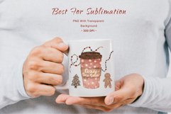 Christmas Coffee Mug Drinks Sweets Clipart png Latte Cup Product Image 5