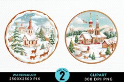 Watercolor Christmas Cookies Art Clipart Product Image 1