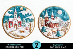 Watercolor Christmas Cookies Clipart Product Image 1