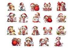 Watercolor Christmas Cute elf clipart Product Image 2