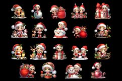 Watercolor Christmas Cute elf clipart Product Image 3