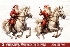 Watercolor Christmas Deer Head Clipart Sublimation Product Image 1