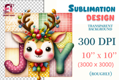 Hand-painted watercolor Christmas deer PNG with transparent background. Perfect for holiday cards, stickers, sublimation, mugs, apparel and festive crafts.