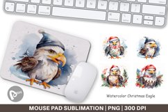 Mouse Pad Watercolor Christmas Eagle Product Image 1