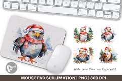 Mouse Pad Watercolor Christmas Eagle Product Image 1