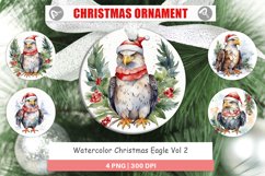 Christmas Ornaments Watercolor Christmas Eagle Product Image 1