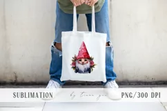 Cute watercolor Christmas gnome pillow sublimations- 3 png Product Image 4