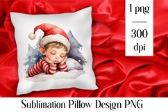 Watercolor Christmas Elf Clipart Png Product Image 4