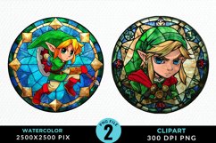 Watercolor Christmas Elves Exquisite Clipart Product Image 1
