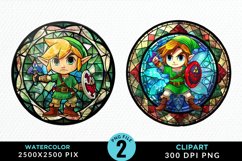 Watercolor Christmas Elves Artwork Clipart Product Image 1