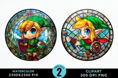 Watercolor Christmas Elves Artwork Clipart Product Image 1