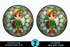 Watercolor Christmas Elves Artwork Clipart Product Image 1
