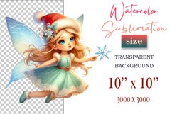 Add a touch of holiday magic with this watercolor Christmas Fairy clipart bundle. Perfect for greeting cards, decorations, and all your festive winter creations!