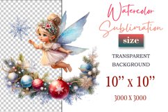 Add a touch of holiday magic with this watercolor Christmas Fairy clipart bundle. Perfect for greeting cards, decorations, and all your festive winter creations!