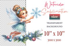 Add a touch of holiday magic with this watercolor Christmas Fairy clipart bundle. Perfect for greeting cards, decorations, and all your festive winter creations!
