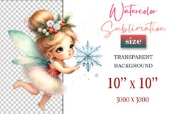 Add a touch of holiday magic with this watercolor Christmas Fairy clipart bundle. Perfect for greeting cards, decorations, and all your festive winter creations!