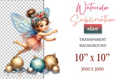 Add a touch of holiday magic with this watercolor Christmas Fairy clipart bundle. Perfect for greeting cards, decorations, and all your festive winter creations!