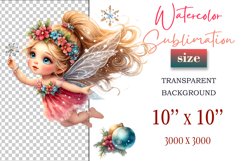 Add a touch of holiday magic with this watercolor Christmas Fairy clipart bundle. Perfect for greeting cards, decorations, and all your festive winter creations!