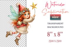 Add a touch of holiday magic with this watercolor Christmas Fairy clipart bundle. Perfect for greeting cards, decorations, and all your festive winter creations!