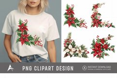 Watercolor Christmas Flowers Clipart Product Image 1