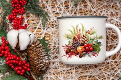 Watercolor Christmas Flowers Poinsettia Product Image 5