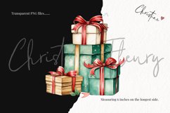 Watercolor Christmas Gift Boxes Clipart Product Image 3