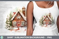 GorgeousWatercolor Christmas Shirt design.