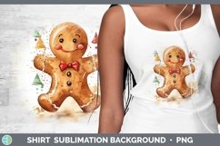 GorgeousWatercolor Christmas Shirt design.