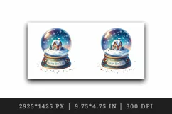 Watercolor Christmas globe house snowflakes Happy New Year quote print 20 oz tumbler skinny mug wrap clipart t-shirt sublimation printable design