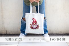Cute watercolor Christmas gnome clipart set - 3 png files Product Image 2