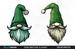 Watercolor Christmas Gnome Hat PNG Set Clipart Product Image 1
