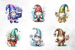 Watercolor Christmas Gnome Sublimation Product Image 4