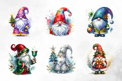 Watercolor Christmas Gnome Sublimation Product Image 5
