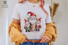 Watercolor Christmas Gnome Sublimation Clipart Product Image 2