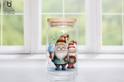 Watercolor Christmas Gnome Sublimation Clipart Product Image 5