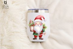 Watercolor Christmas Gnome Sublimation Clipart Product Image 6