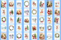 Bundle of Printable Watercolor Christmas Greeting Cards Product Image 2