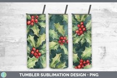 GorgeousWatercolor Christmas Tumbler design.