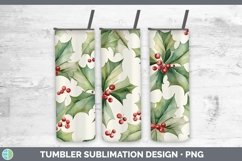 GorgeousWatercolor Christmas Tumbler design.