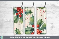 GorgeousWatercolor Christmas Tumbler design.