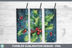 GorgeousWatercolor Christmas Tumbler design.