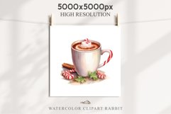 watercolor Christmas Hot Chocolate Coffee Clipart Cup PNG Scrapbooking Nursery wall art card making collage printable files xmas decor junk journal sublimation santa, xmas sublimation nursery, holiday winter  food drink