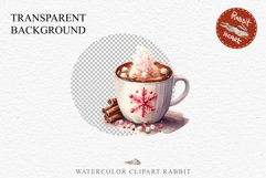 watercolor Christmas Hot Chocolate Coffee Clipart Cup PNG Scrapbooking Nursery wall art card making collage printable files xmas decor junk journal sublimation santa, xmas sublimation nursery, holiday winter  food drink