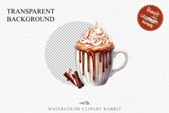 watercolor Christmas Hot Chocolate Coffee Clipart Cup PNG Scrapbooking Nursery wall art card making collage printable files xmas decor junk journal sublimation santa, xmas sublimation nursery, holiday winter  food drink