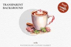 watercolor Christmas Hot Chocolate Coffee Clipart Cup PNG Scrapbooking Nursery wall art card making collage printable files xmas decor junk journal sublimation santa, xmas sublimation nursery, holiday winter  food drink