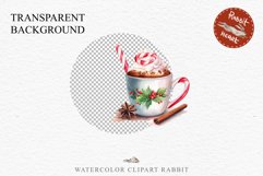 watercolor Christmas Hot Chocolate Coffee Clipart Cup PNG Scrapbooking Nursery wall art card making collage printable files xmas decor junk journal sublimation santa, xmas sublimation nursery, holiday winter  food drink