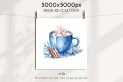 watercolor Christmas Hot Chocolate Coffee Clipart Cup PNG Scrapbooking Nursery wall art card making collage printable files xmas decor junk journal sublimation santa, xmas sublimation nursery, holiday winter  food drink