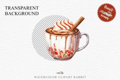 watercolor Christmas Hot Chocolate Coffee Clipart Cup PNG Scrapbooking Nursery wall art card making collage printable files xmas decor junk journal sublimation santa, xmas sublimation nursery, holiday winter  food drink