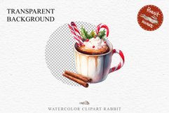 watercolor Christmas Hot Chocolate Coffee Clipart Cup PNG Scrapbooking Nursery wall art card making collage printable files xmas decor junk journal sublimation santa, xmas sublimation nursery, holiday winter  food drink