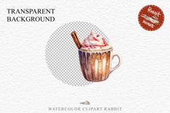 watercolor Christmas Hot Chocolate Coffee Clipart Cup PNG Scrapbooking Nursery wall art card making collage printable files xmas decor junk journal sublimation santa, xmas sublimation nursery, holiday winter  food drink